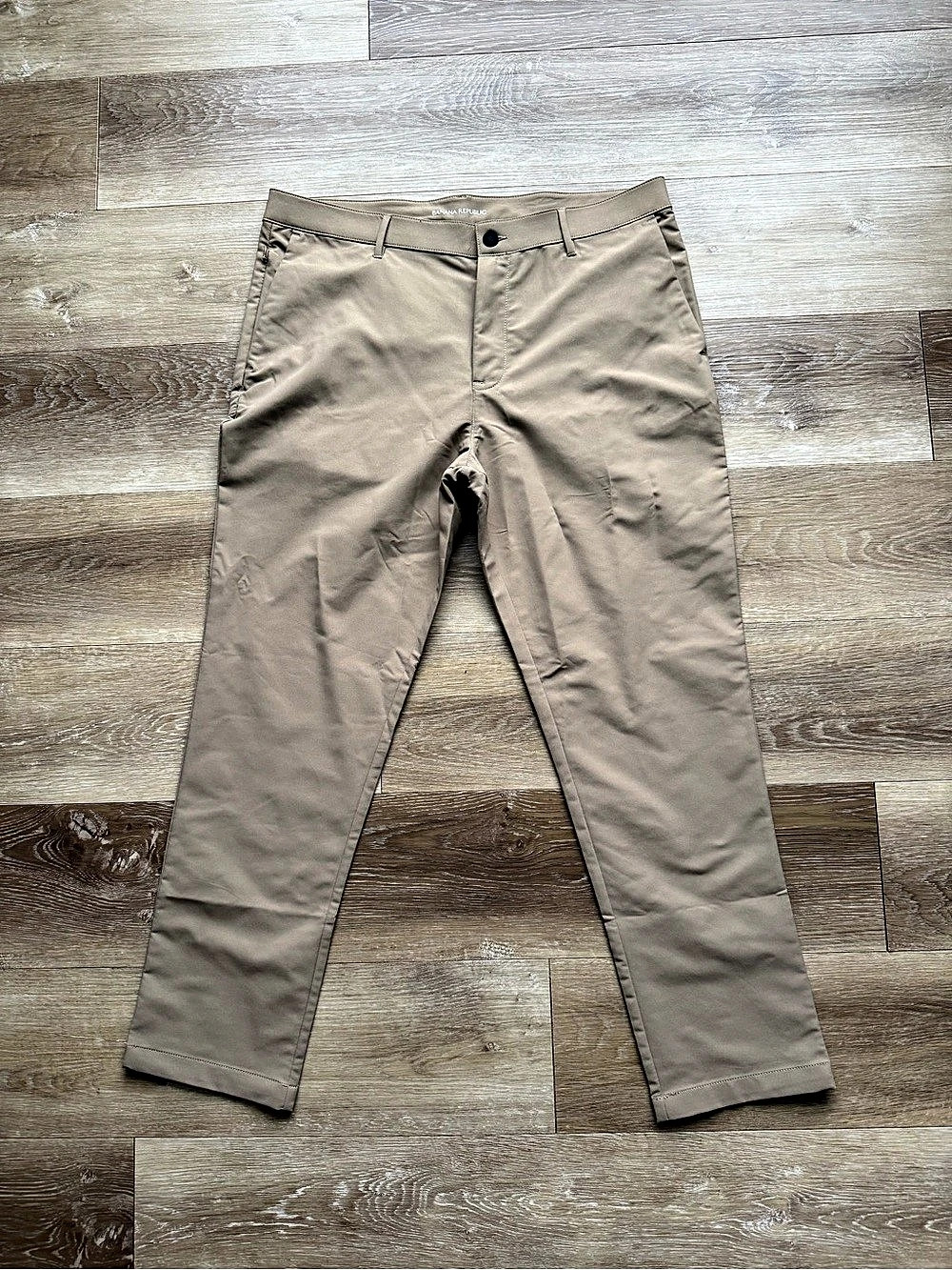 Banana Republic Athletic Slim Performance Pant Men's Brown Chinos